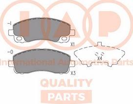 IAP QUALITY PARTS 704-12105X - Set placute frana,frana disc aaoparts.ro