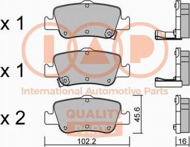IAP QUALITY PARTS 704-17197P - Set placute frana,frana disc aaoparts.ro
