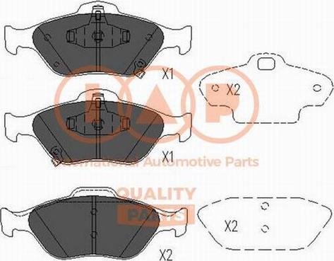 IAP QUALITY PARTS 704-17104X - Set placute frana,frana disc aaoparts.ro