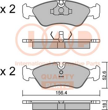 IAP QUALITY PARTS 704-20010P - Set placute frana,frana disc aaoparts.ro