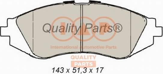 IAP QUALITY PARTS 704-20011 - Set placute frana,frana disc aaoparts.ro