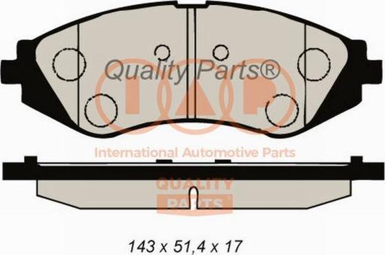 IAP QUALITY PARTS 704-20034 - Set placute frana,frana disc aaoparts.ro