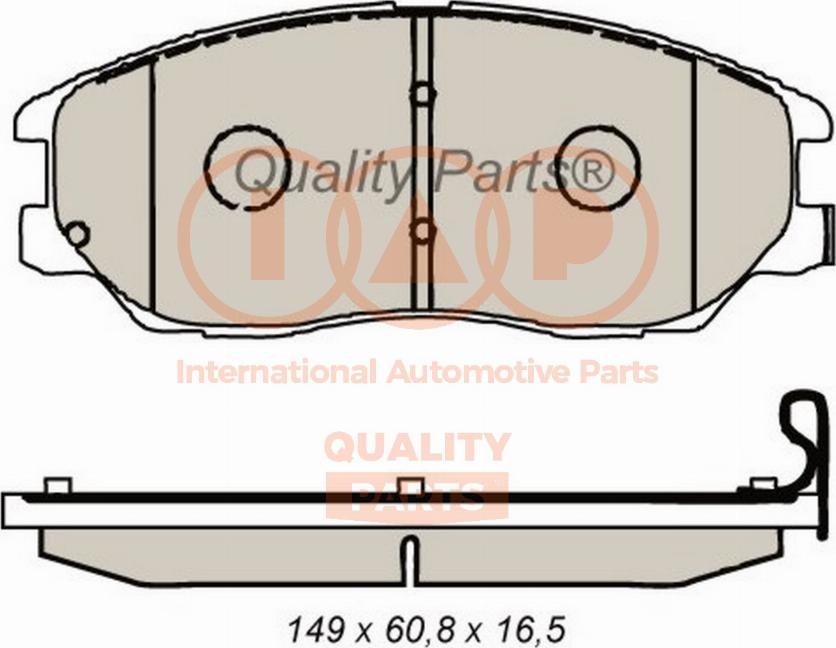 IAP QUALITY PARTS 704-21088G - Set placute frana,frana disc aaoparts.ro