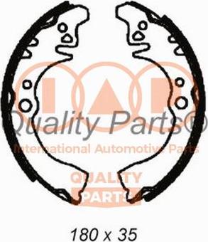 IAP QUALITY PARTS 705-03040 - Set saboti frana aaoparts.ro