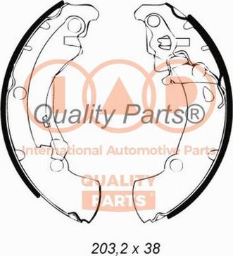 IAP QUALITY PARTS 705-03041 - Set saboti frana aaoparts.ro