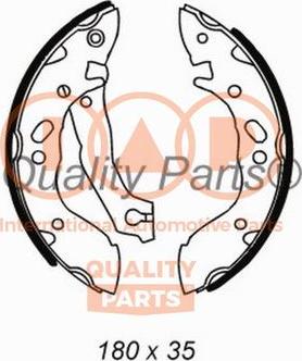 IAP QUALITY PARTS 705-07051 - Set saboti frana aaoparts.ro