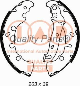 IAP QUALITY PARTS 705-11081 - Set saboti frana aaoparts.ro