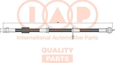 IAP QUALITY PARTS 708-12034 - Furtun frana aaoparts.ro