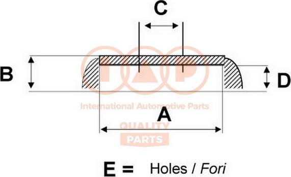 IAP QUALITY PARTS 710-09024 - Tambur frana aaoparts.ro