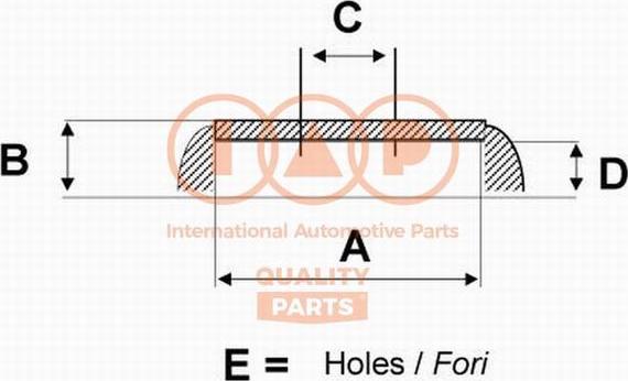 IAP QUALITY PARTS 710-20010 - Tambur frana aaoparts.ro