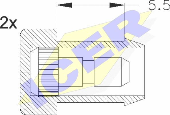 Icer 610055 E C - Senzor de avertizare,uzura placute de frana aaoparts.ro