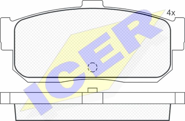 Icer 140876 - Set placute frana,frana disc aaoparts.ro