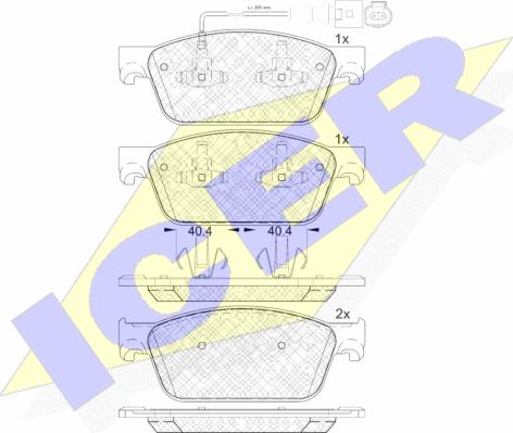Icer 141953 - Set placute frana,frana disc aaoparts.ro