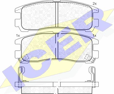 Icer 141192 - Set placute frana,frana disc aaoparts.ro