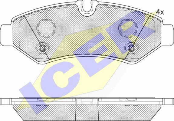 Icer 142350 - Set placute frana,frana disc aaoparts.ro