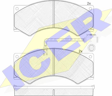 Icer 150759 - Set placute frana,frana disc aaoparts.ro