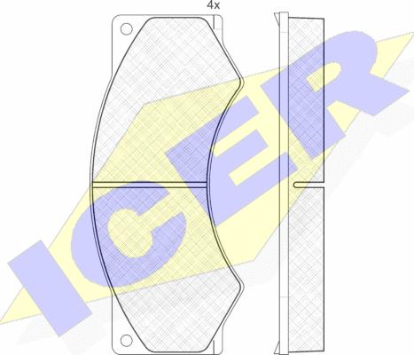 Icer 150765 - Set placute frana,frana disc aaoparts.ro