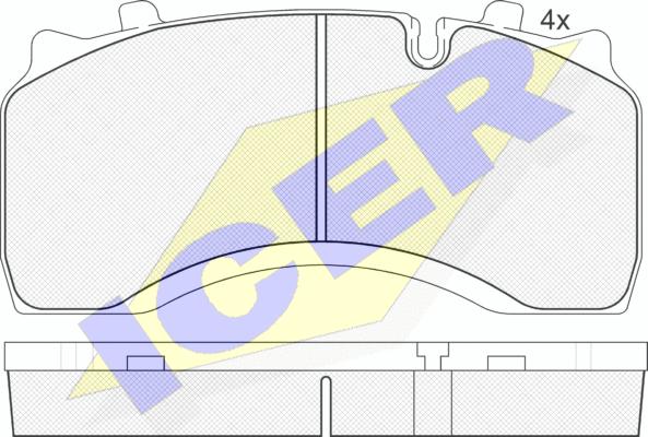 Icer 151430 - Set placute frana,frana disc aaoparts.ro