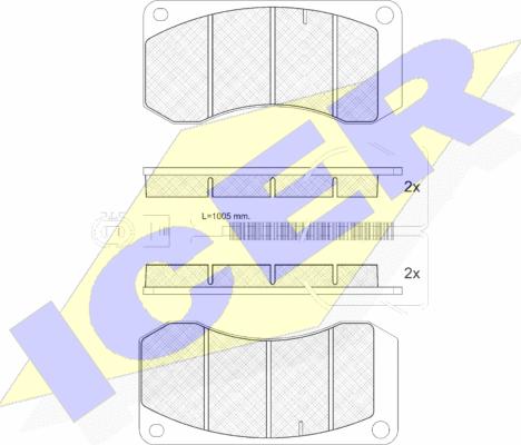 Icer 151244 - Set placute frana,frana disc aaoparts.ro