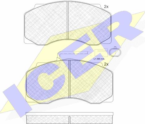 Icer 151221 - Set placute frana,frana disc aaoparts.ro