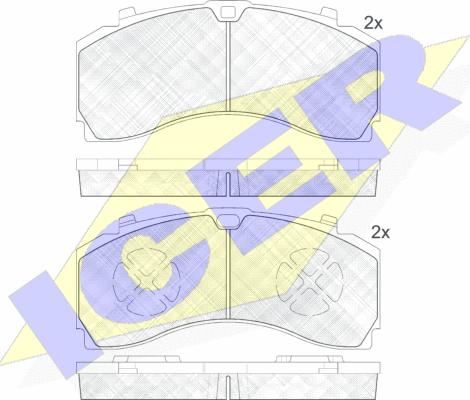 Icer 152124 - Set placute frana,frana disc aaoparts.ro
