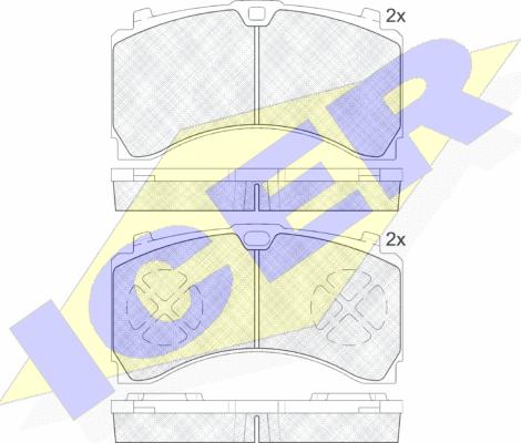Icer 152123 - Set placute frana,frana disc aaoparts.ro