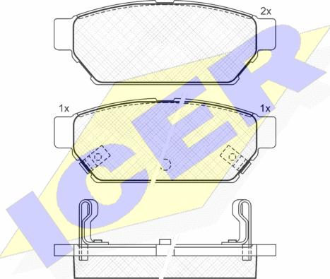 Icer 180982 - Set placute frana,frana disc aaoparts.ro