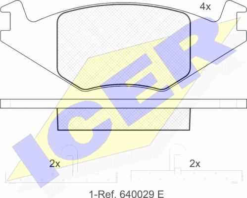 Icer 180461 - Set placute frana,frana disc aaoparts.ro