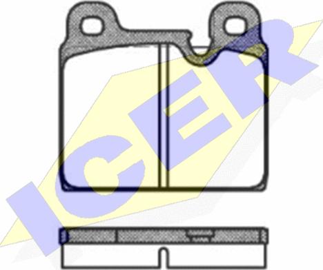 Icer 180508 - Set placute frana,frana disc aaoparts.ro