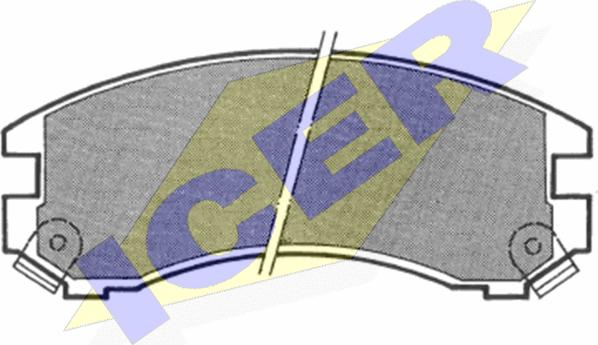 Icer 180647 - Set placute frana,frana disc aaoparts.ro