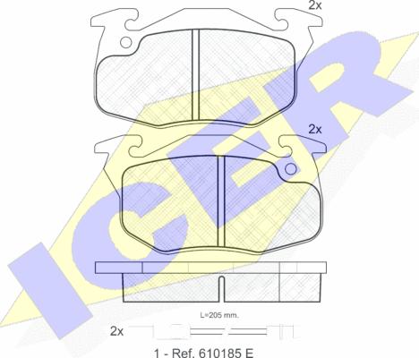 Icer 180633 - Set placute frana,frana disc aaoparts.ro