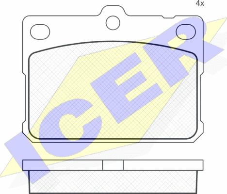 Icer 180164 - Set placute frana,frana disc aaoparts.ro