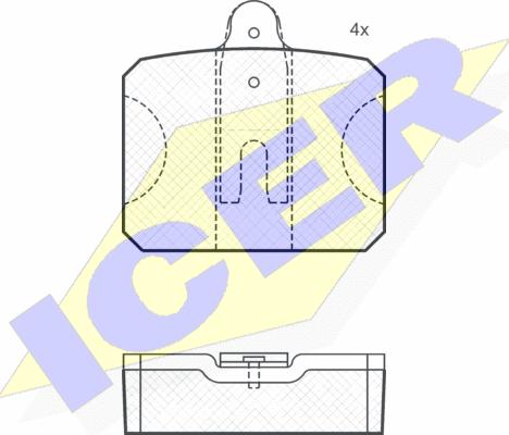 Icer 180114 - Set placute frana,frana disc aaoparts.ro