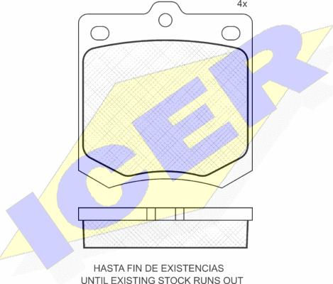 Icer 180110 - Set placute frana,frana disc aaoparts.ro