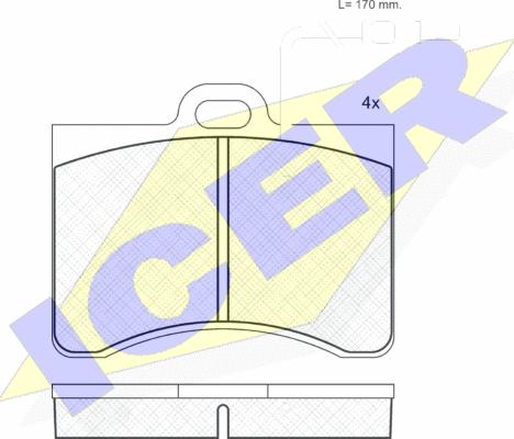 Icer 180175 - Set placute frana,frana disc aaoparts.ro