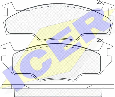 Icer 180333 - Set placute frana,frana disc aaoparts.ro