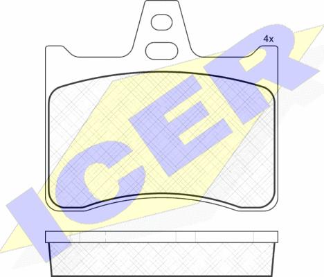 Icer 180256 - Set placute frana,frana disc aaoparts.ro