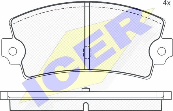 Icer 180218 - Set placute frana,frana disc aaoparts.ro