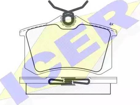 Icer 180789 - Set placute frana,frana disc aaoparts.ro