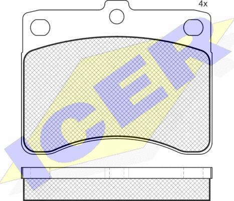 Icer 180725 - Set placute frana,frana disc aaoparts.ro