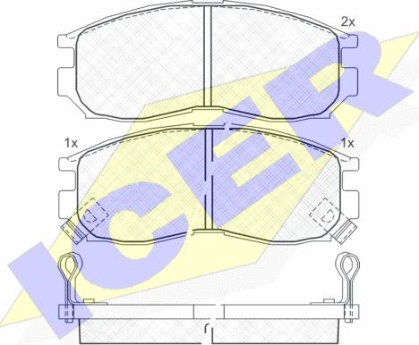 Icer 180771 - Set placute frana,frana disc aaoparts.ro