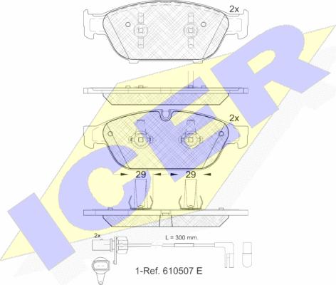 Icer 181993 - Set placute frana,frana disc aaoparts.ro