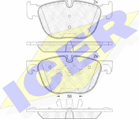 Icer 181919 - Set placute frana,frana disc aaoparts.ro