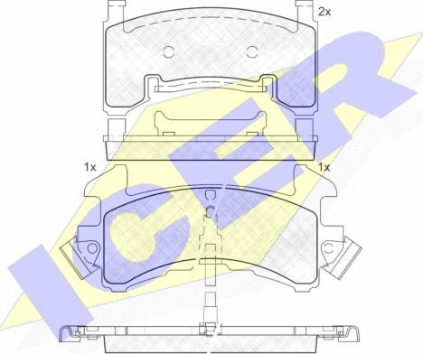Icer 181411 - Set placute frana,frana disc aaoparts.ro