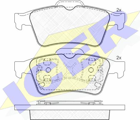 Icer 181433 - Set placute frana,frana disc aaoparts.ro