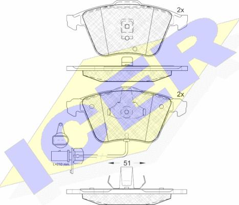 Icer 181531 - Set placute frana,frana disc aaoparts.ro