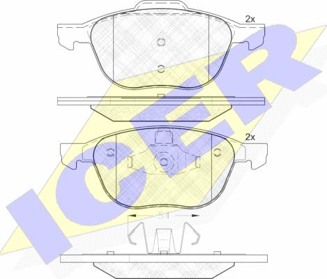 Icer 181617-202 - Set placute frana,frana disc aaoparts.ro