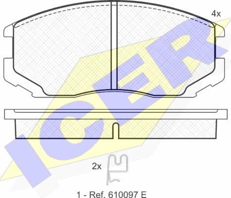 Icer 181129 - Set placute frana,frana disc aaoparts.ro