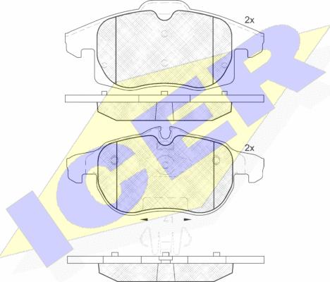 Icer 181891 - Set placute frana,frana disc aaoparts.ro