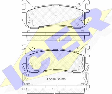 Icer 181819 - Set placute frana,frana disc aaoparts.ro